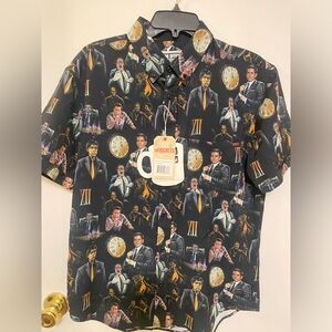 The Office Threat Level Midnight Kunuflex Short Sleeve Shirt Size: Medium